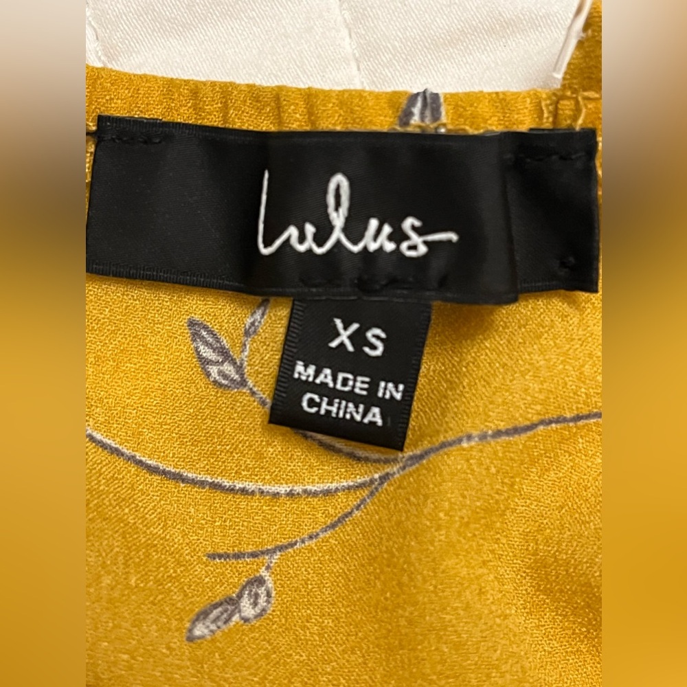 Lulus Darling Daylily Mustard Yellow Floral Print High-Low Maxi Dress - Picture 7 of 10